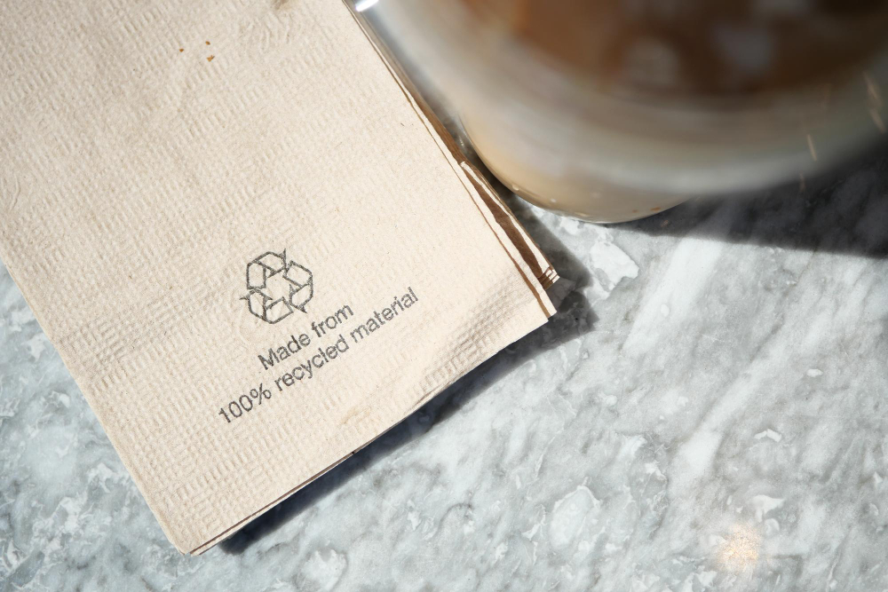 recyclable paper napkin