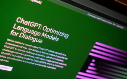 ChatGPT Homepage on a laptop