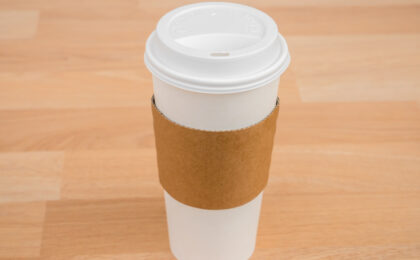 Mock Coffee Cup with Sleeve