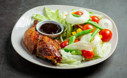 Photo of a Lunch set on a plate