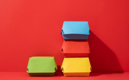 Colourful Paper Food Packaging