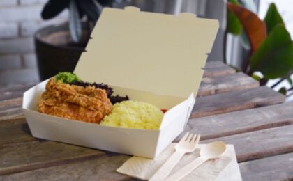 Paper box food packaging sample