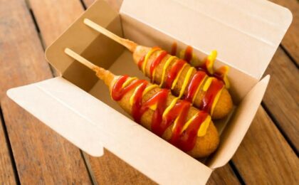 Paper Tray for Chun's Signature Korean Cheese Sausage