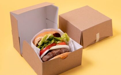 Burger Paper Food Packaging Example